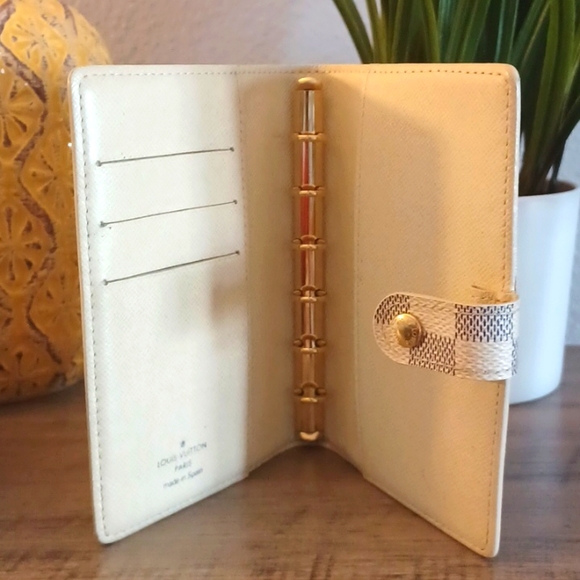 EUC Louis Vuitton Damier Azur small ring agenda cover - Picture 6 of 12